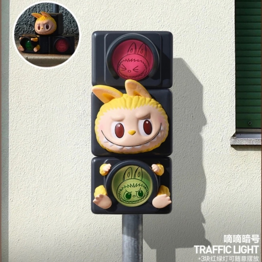 Pop Mart Labubu Almost Hidden Traffic Light Figure